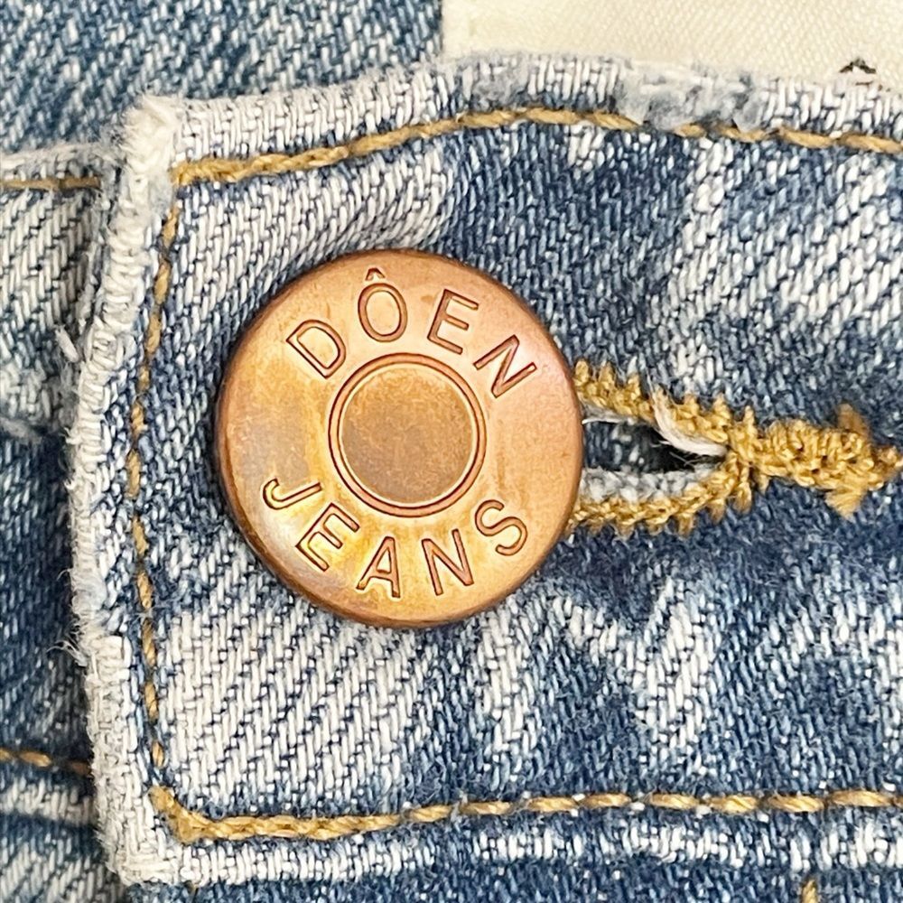 DÔEN Jeans Women’s Size 26 Mid Rise Straight Leg Medium Wash Made USA Denim Doen - Picture 9 of 12